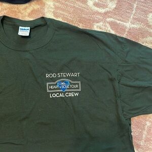 Vintage rod Stewart tour crew shirt